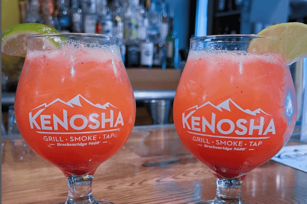 Two happy hour drinks at Kenosha. 
